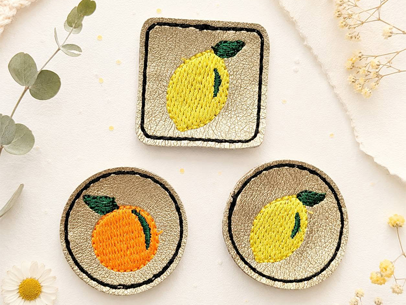 Label Früchte Set - ITH-Stickdatei